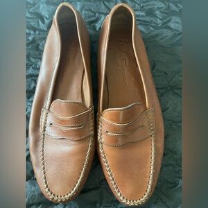 Salvatore Ferragamo Tan Leather Loafers
